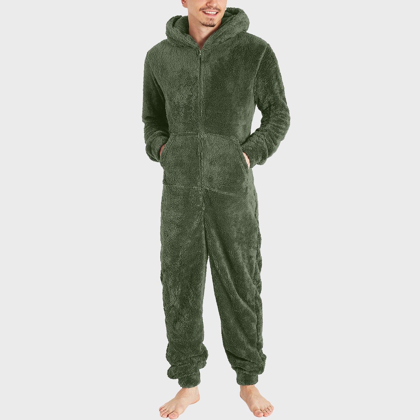 Men's Fashion Jumpsuit Thermal Pajamas