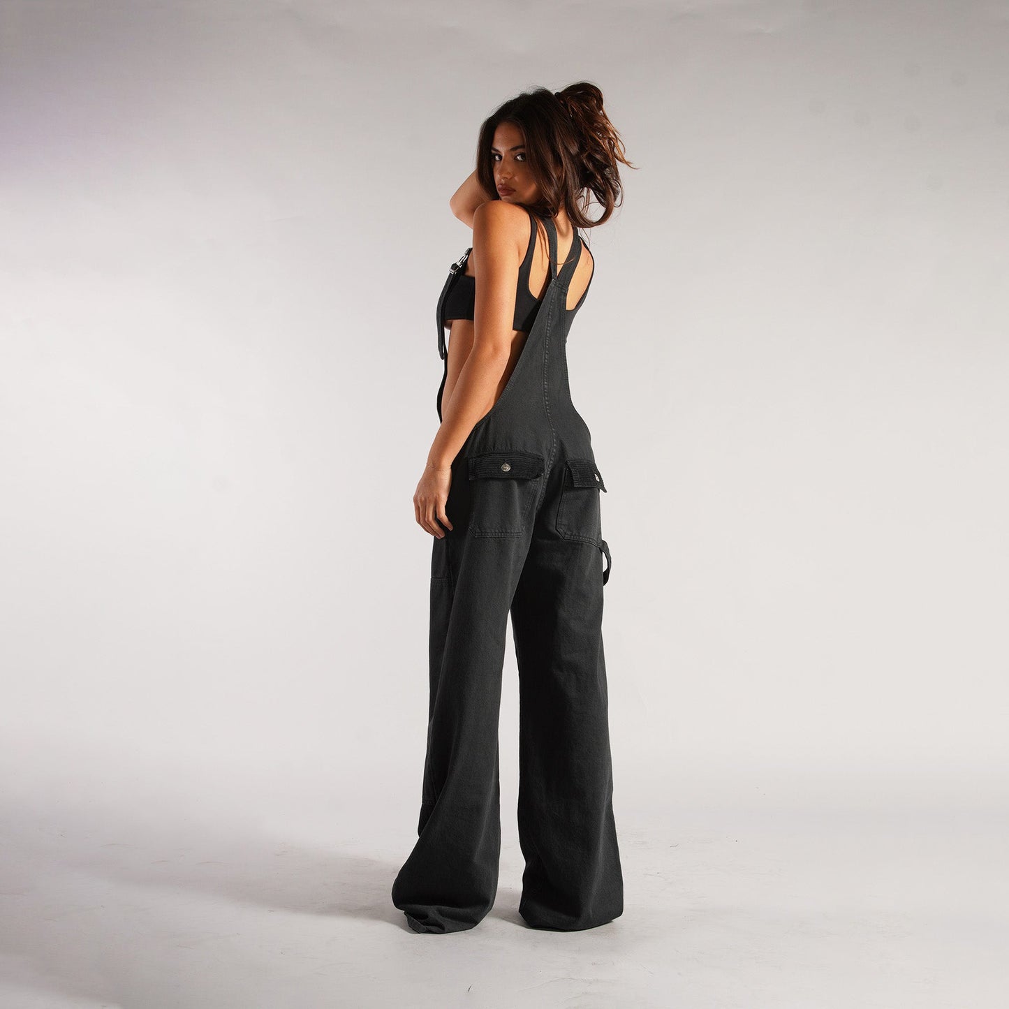 Y2K Baggy Denim Overalls – Trendy Streetwear Jumpsuit with Pockets