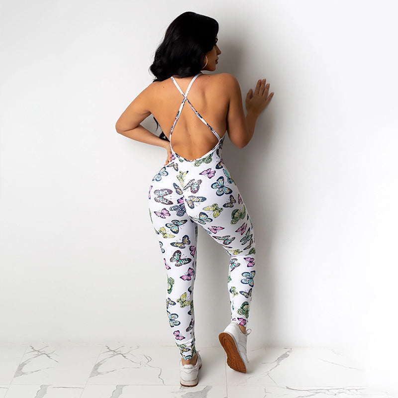 Hip Sling Butterfly jumpsuit