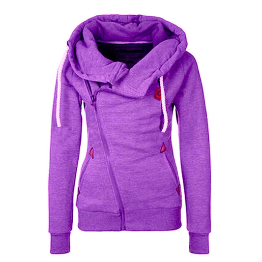 Women's Sport Cardigan Side Zipper Hoodie