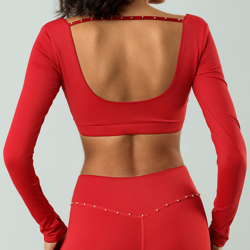 Workout Long Sleeve High Waist Top