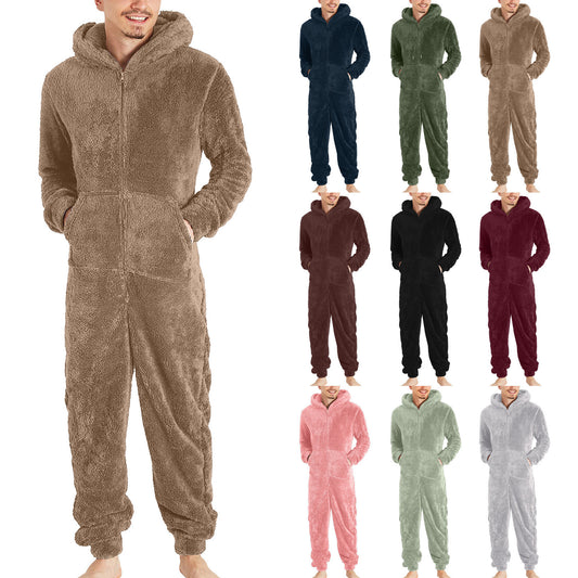 Men's Fashion Jumpsuit Thermal Pajamas